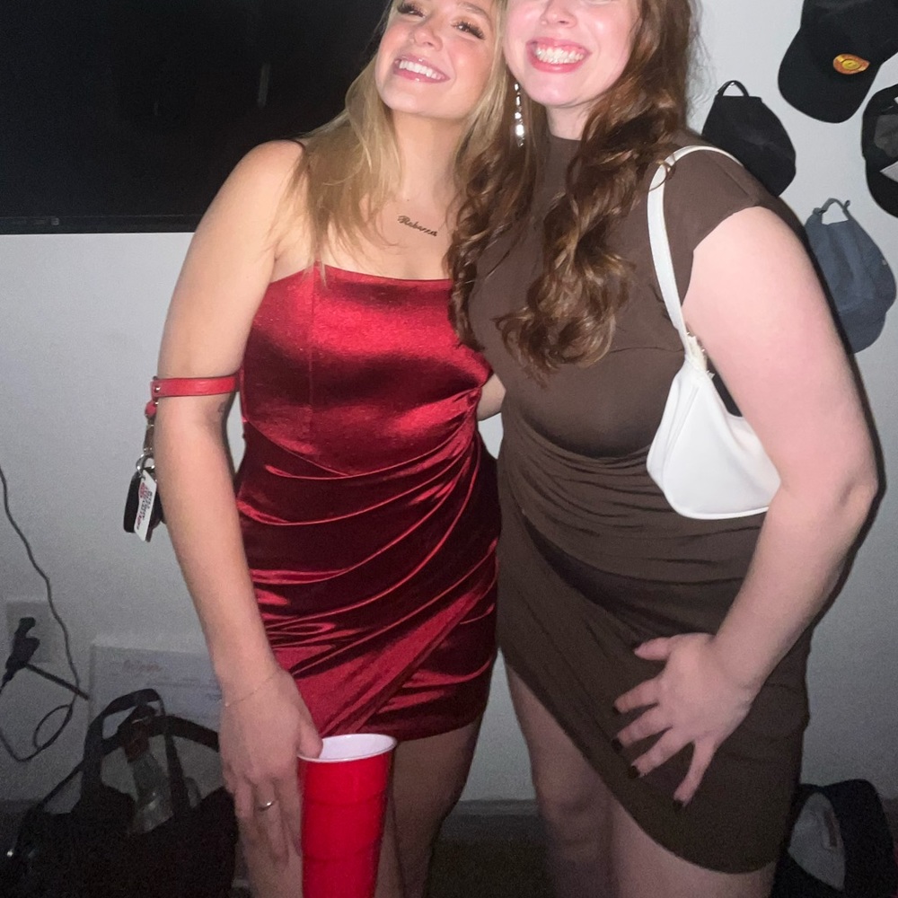 RED WINDSOR DRESS - Picture 3 of 3